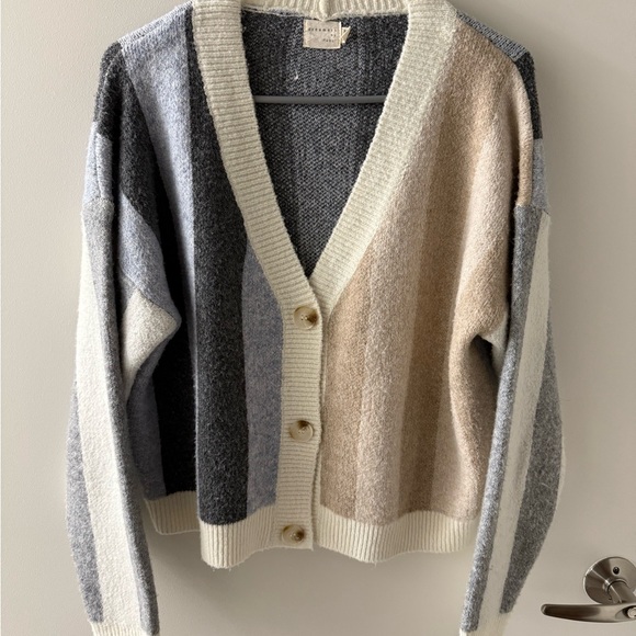 Colorblock Cardigan Sweater - Picture 2 of 3